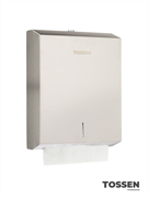 TOSSEN Z-800 M - диспенсер бумажных полотенец (Z, V)  (коллекция "Матовая сталь")