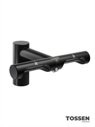 TOSSEN LS 1702 MB  - смеситель с сушилкой для рук (бесщеточный мотор) (коллекция "Матовый чёрный")