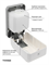 TOSSEN KF-7226 PW (White Classic) - механический дозатор жидкого мыла-пенки - фото 7462